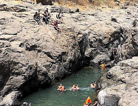 SECRET WATERFALL TREK, CAMPING & CLIFF JUMPING! (GOKUNDI)⛺🏞⛰